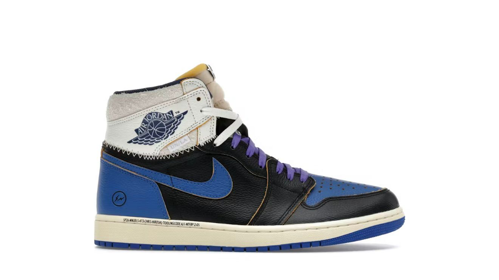 Jordan 1 Retro High OG SP Fragment x Union LA Sport Royal (UK5, Next Day)