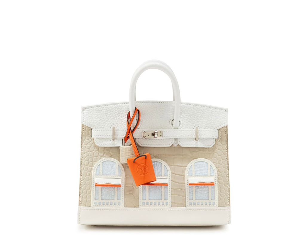 Hermes Neige Faubourg Birkin 20 White Matte Alligator Handbag (7 to 10 Days)