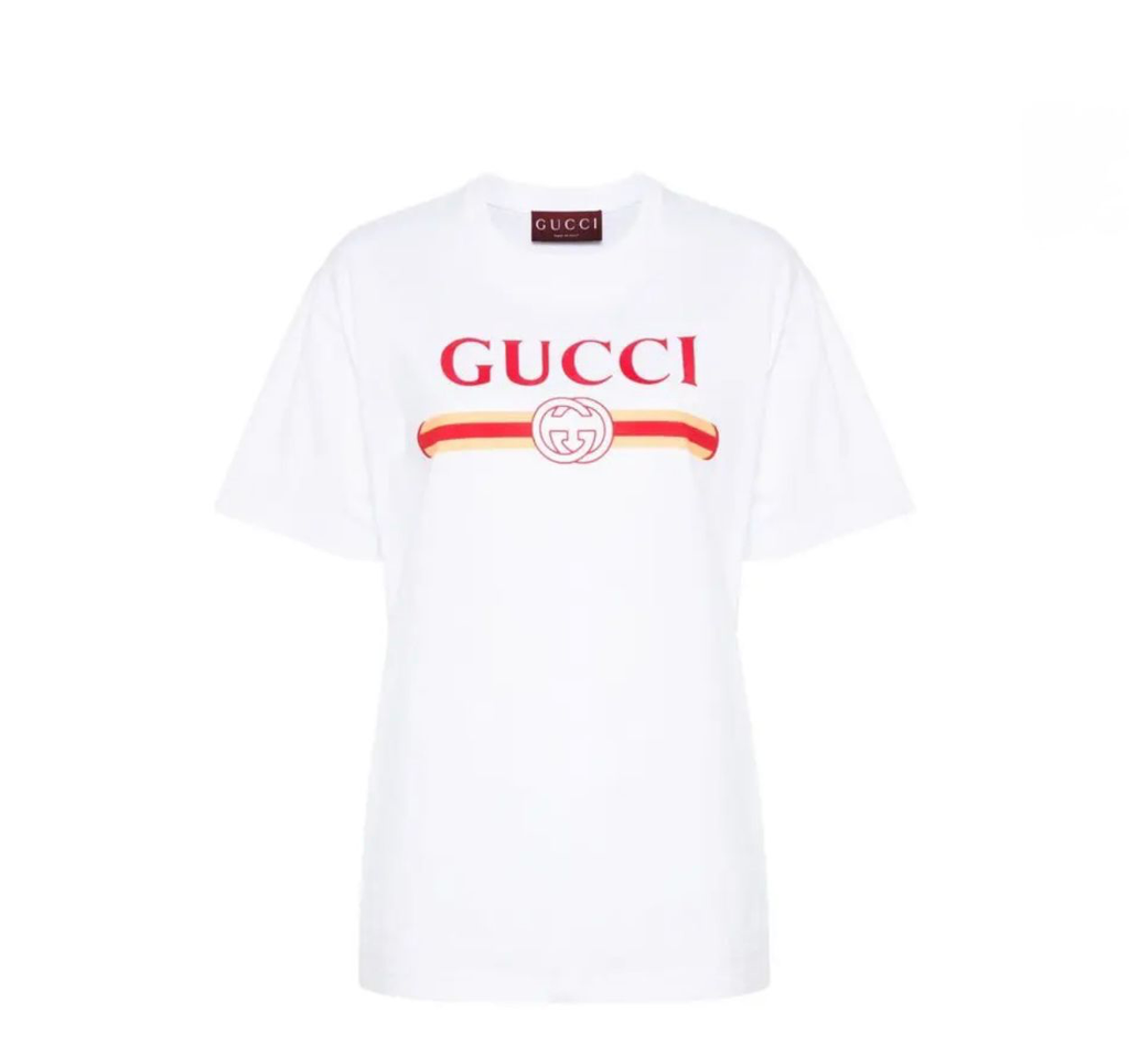 GUCCI  Ancora Logo-Print Cotton-Jersey T-Shirt (S, 7 to 10 Days)