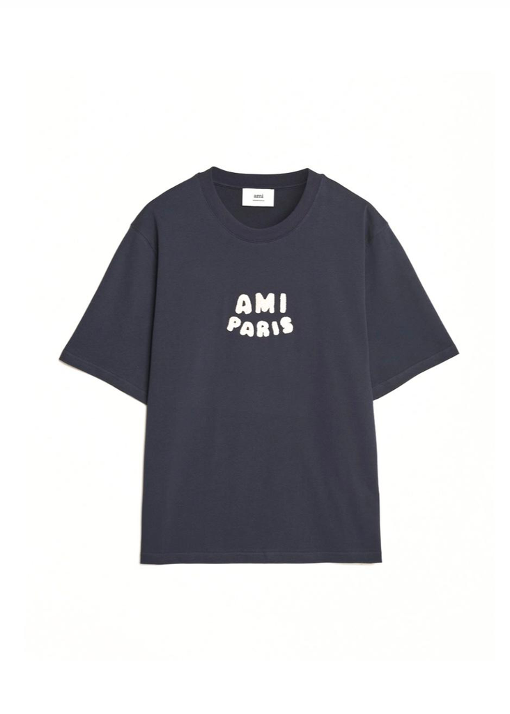Paris Logo T-Shirt Navy Blue