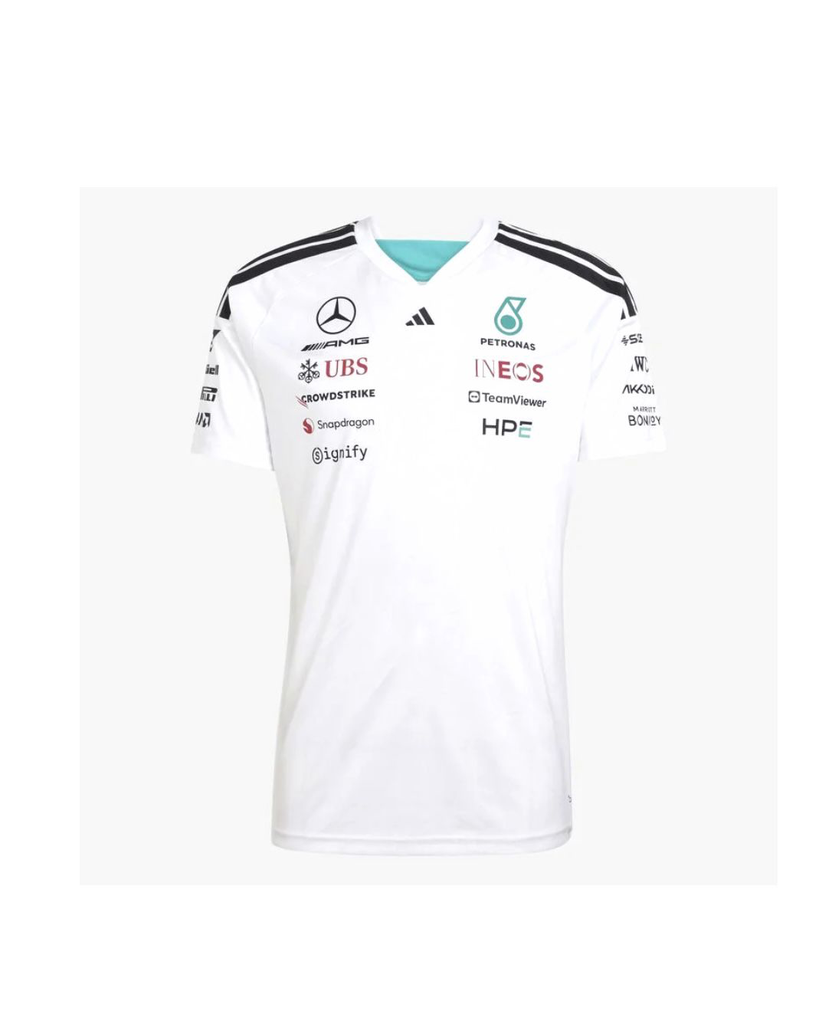 Mercedes-AMG F1 adidas 2026 Team Driver T-shirt White (XS, 10 to 15 Days)